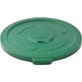 Global Industrial Flat Lid, Green, Plastic 240465GN